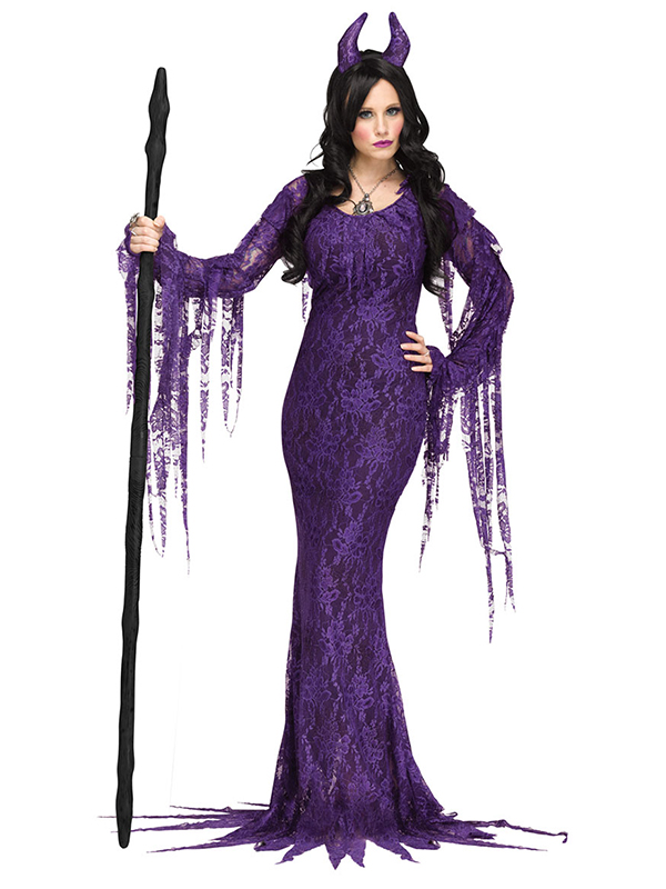 Women Purple Halloween Party Long Dress