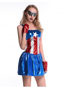 Fashion Super Heroine Women Costume Dress