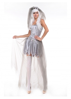Women Cosplay Bride  Costume Dress