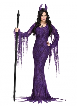 Women Purple Halloween Party Long Dress