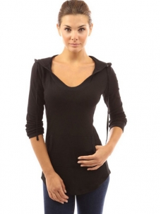 Black Fashion Women Blouse With Hat