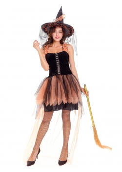 Lace Up Emerald Witch Costume