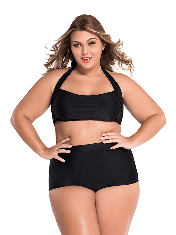 Alibaba Showcase Plus Size High Waist Swimwear