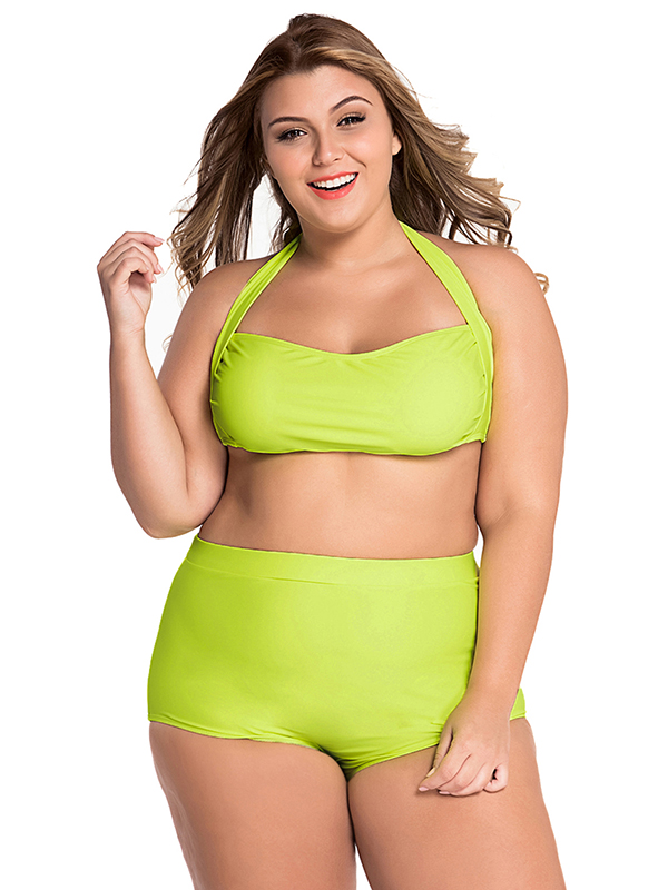 Alibaba Showcase Plus Size High Waist Swimwear