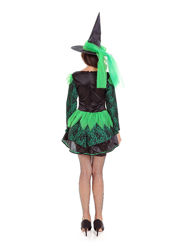 Green One Size Witch Halloween Costume