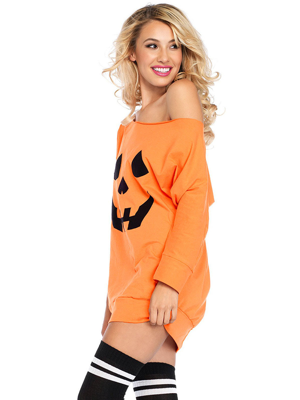 Orange M-XL  Pumpkin Halloween Costume