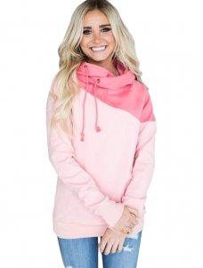 2 Colors S-XXL Duotone Chic Hooded Sweatshirt