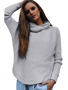 4 Colors S-XL Cowl Neck Sweater