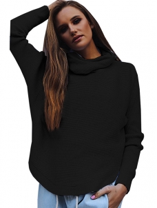 4 Colors S-XL Cowl Neck Sweater