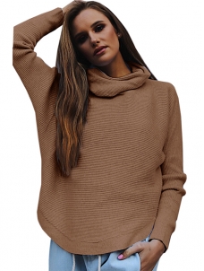 4 Colors S-XL Cowl Neck Sweater