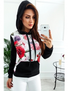 6 Colors S-XL Fashion Floral Print Sweatshi&Hoodies