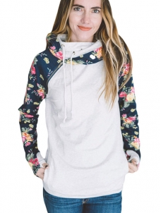 7 Colors S-XL Women Floral Print Hoodies