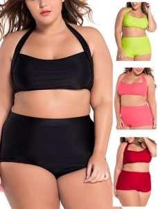 Alibaba Showcase Plus Size High Waist Swimwear