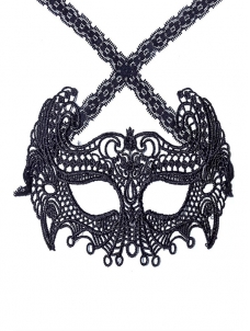 Black One Size Lace Masquerade Party Mask