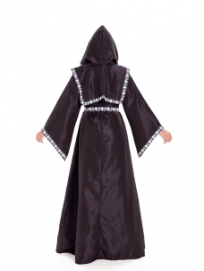Black and White One Size Skeleton Robe Halloween Costume