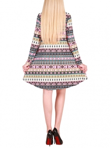 Multicolor S-XL Special Christmas Pullover Casual Dress