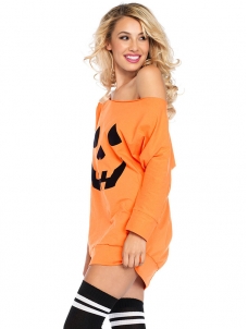 Orange M-XL  Pumpkin Halloween Costume