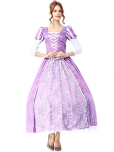 Purple One Size Short Sleeve Deluxe Costume
