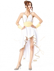 White One Size Sleeveless International Costume