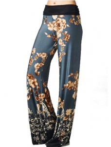 Women S-XL Floral Printed Loose Pants