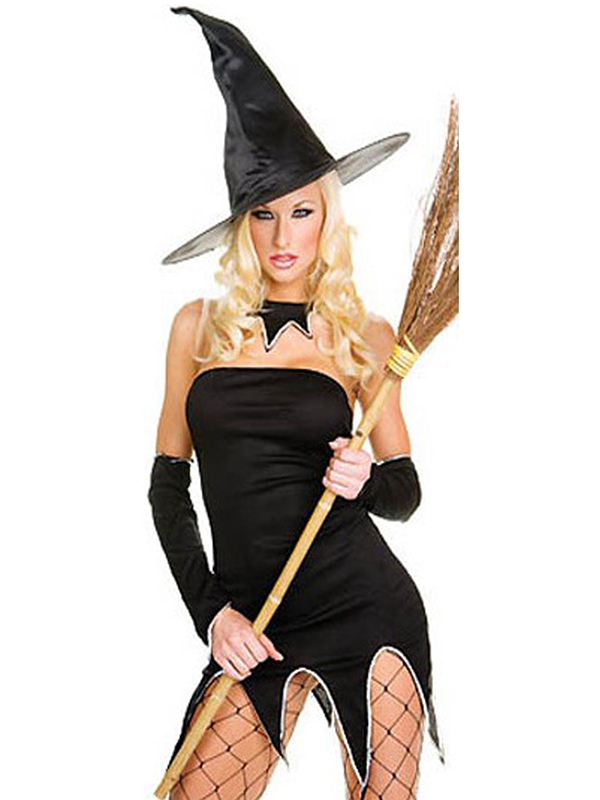 Sexy Black Women Witch Costume Dress