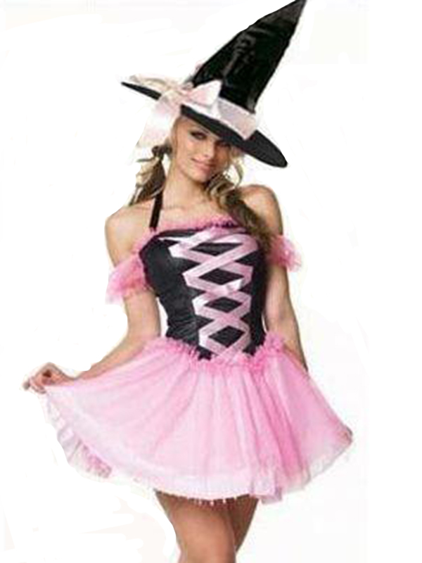 Sweet Pink Witch Costume