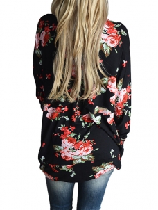 2 Colors S-2XL Fashionable Trim Floral Jacket&Coat