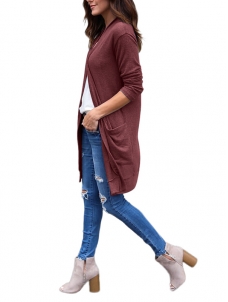 2 Colors S-2XL Loose Fitting Open Front Jacket&Coat