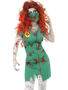 Green Zombie Vampires Disfraces Female Nurses Costumes