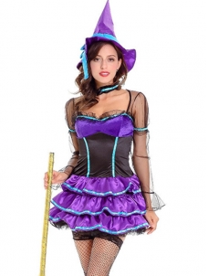 Purple 3pcs Wondrous Witch Costume