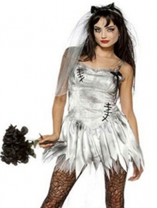 Sexy Halloween Death Zombie Bride Costume
