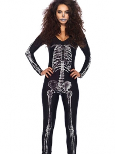 Skull Adult Women Halloween Catsuit Costume