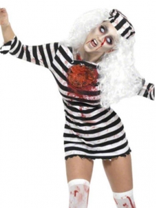 Stripe Prisoner Halloween Costumes for women