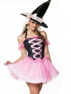 Sweet Pink Witch Costume