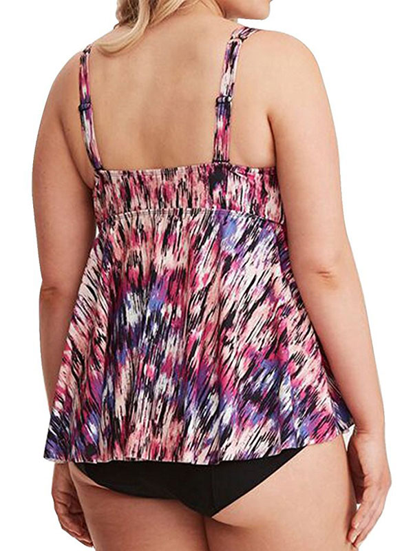  Multicolor XL-4XL Sexy Women One Piece Swimwear