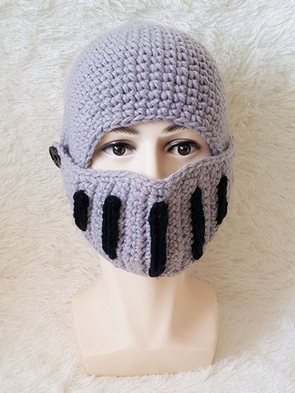 Grey  Infant Handmade casual Knitted Hat 