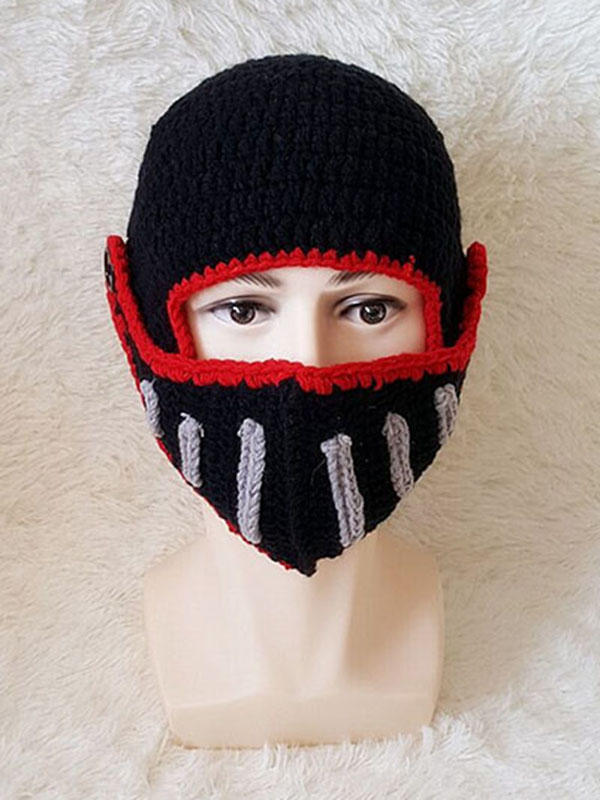 Black  Infant Handmade casual Knitted Hat