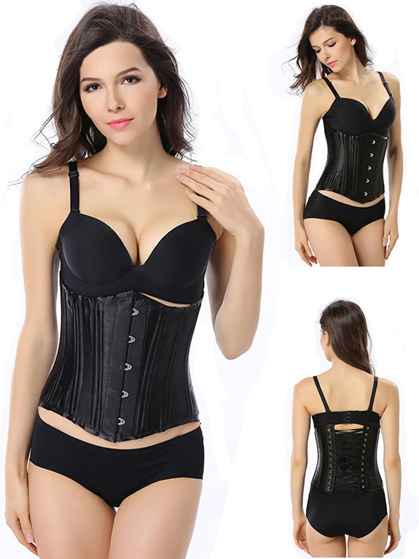 XS-6XL Sexy Black Women Underbust