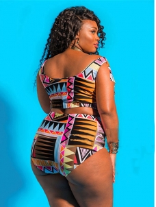  Multicolor L-5XL Women Sexy Plus Size Swimwear