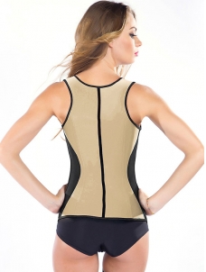 Apricot S-3XL Vest Waist Trainer Latex Corset