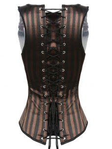 Brown Sexy Women Underbust Corset 