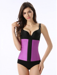 Sexy Purple Latex Waist Trainer