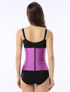 Sexy Purple Latex Waist Trainer