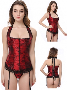 Traditional Red Corset Overbust