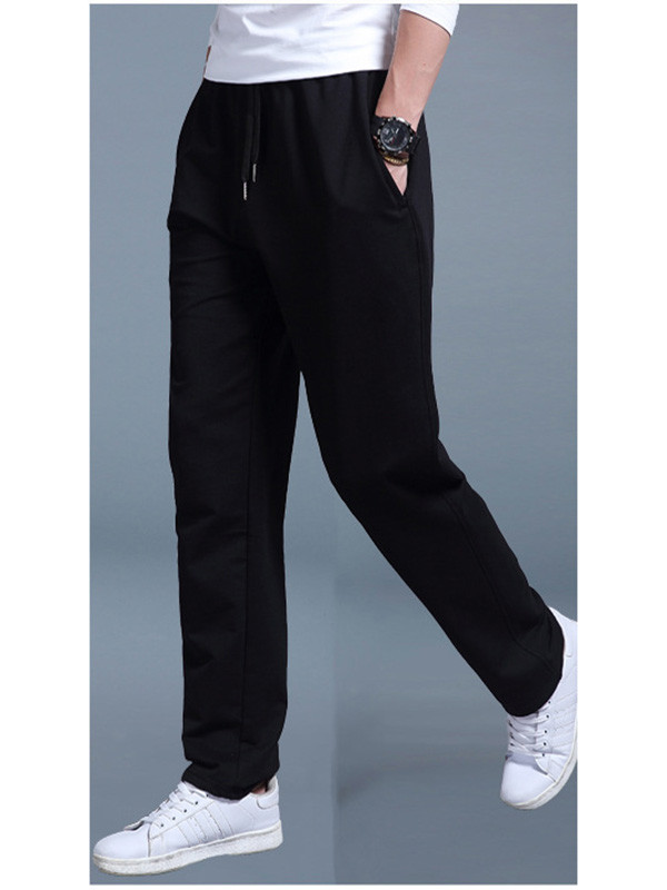 Black L-5XL Men Athletic Running Pants