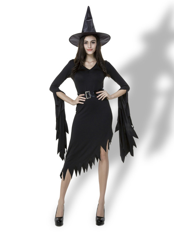 Black M-XL Party Witch Halloween Costume