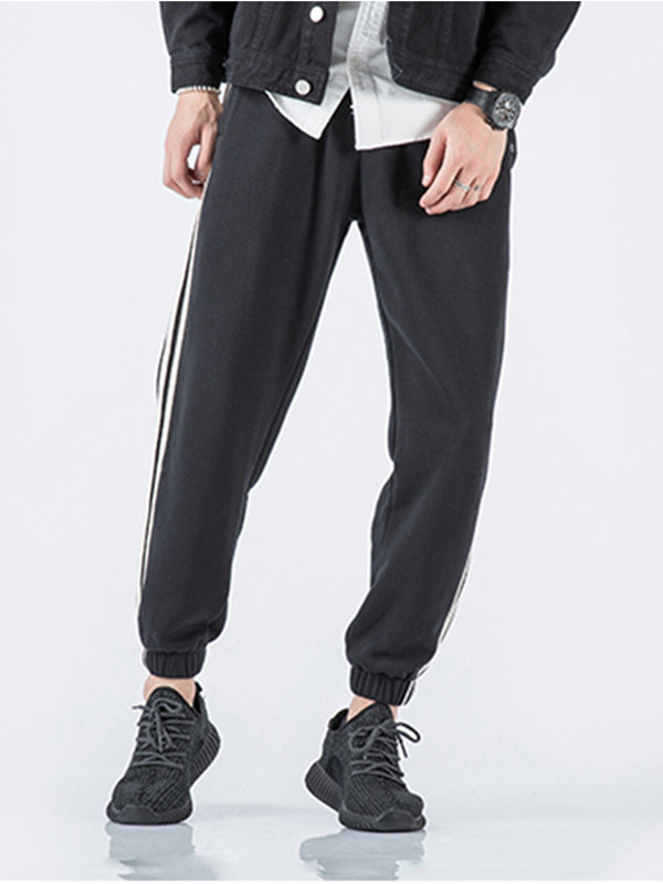 Black M-XXL Men Athletic Running Pants