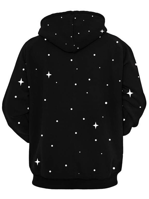 Black S-3XL Loose Pullover Christmas Hoodies