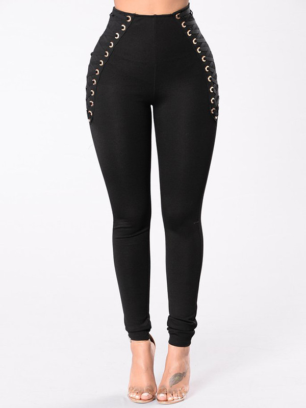 Black S-XL Women Fashion Pants