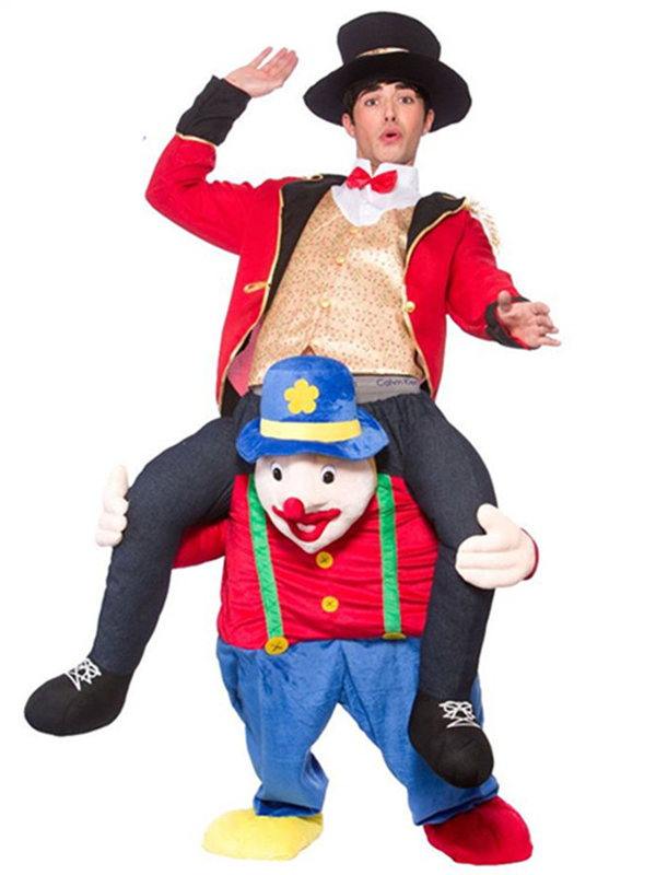 Blue One Size Beer Guy Ride On Clown Mascot Costume 